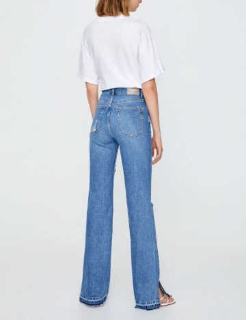 Blugi Pull&Bear, albastru, 36