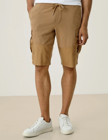 Pantaloni scurti s.Oliver, maro, S