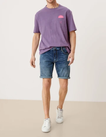 Pantaloni scurti s.Oliver, albastru, W31