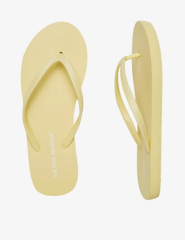 Slapi Vero Moda, galben, 36/37