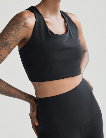 Bustiera Reserved, negru, S