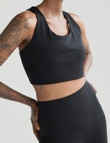 Bustiera Reserved, negru, S Negru