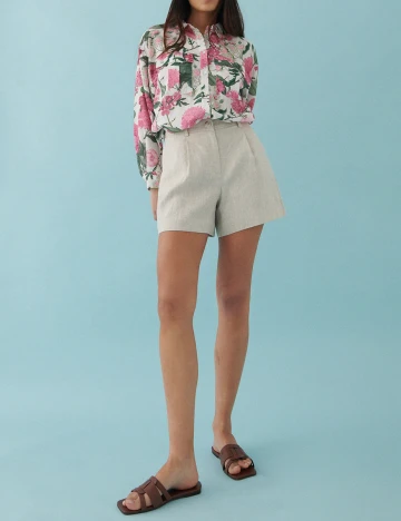 Pantaloni Scurti Reserved, bej, 38 Crem