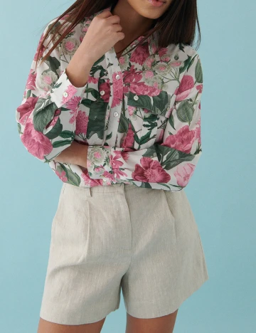 Pantaloni Scurti Reserved, bej, 38 Crem