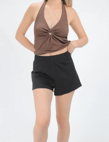 Pantaloni Scurti Reserved, negru, M Negru