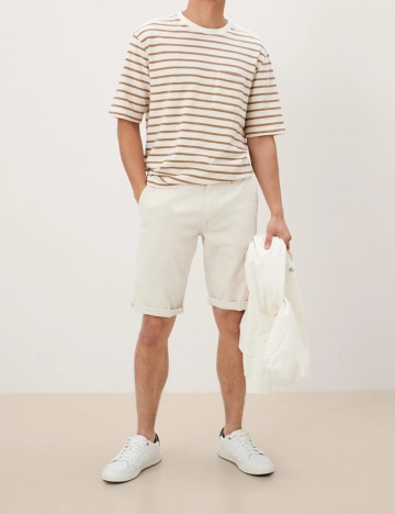 Pantaloni scurti s.Oliver, ecru, W30