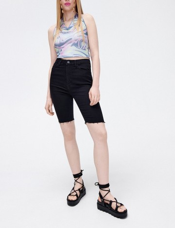 Pantaloni scurti CROPP, negru