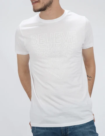 Tricou Milano Bulls, alb, S Alb