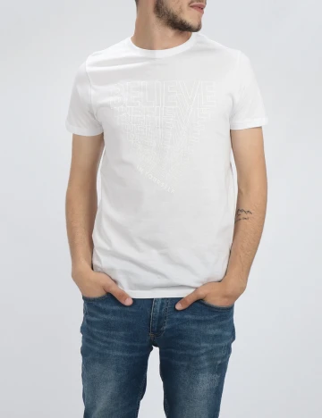 Tricou Milano Bulls, alb, S Alb