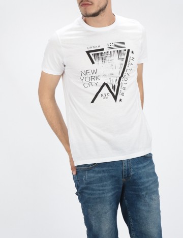 Tricou Milano Bulls, alb, S