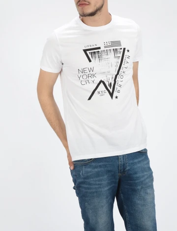 Tricou Milano Bulls, alb, S