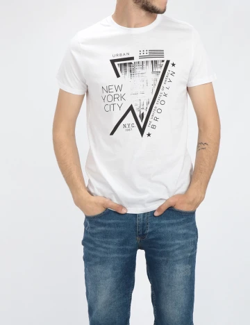 Tricou Milano Bulls, alb, S