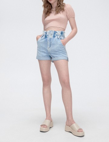 
						Pantaloni scurti CROPP, albastru