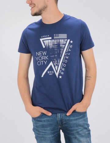 Tricou Milano Bulls, albastru, S