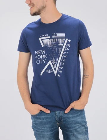Tricou Milano Bulls, albastru, S