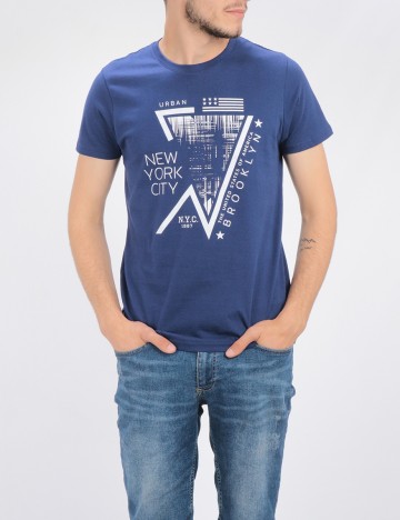 Tricou Milano Bulls, albastru, S