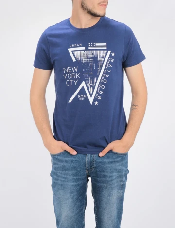 Tricou Milano Bulls, albastru, S