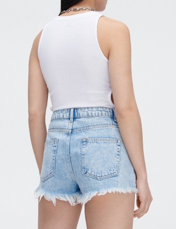 Pantaloni Scurti CROPP, albastru, 34