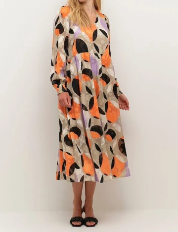 Rochie medie Kaffe, mix culori