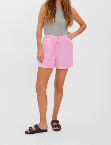 Pantaloni scurti Vero Moda, roz, XL