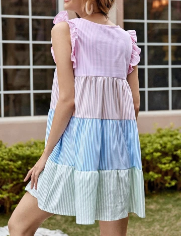 Rochie scurta SHEIN, mix culori, L Mix culori