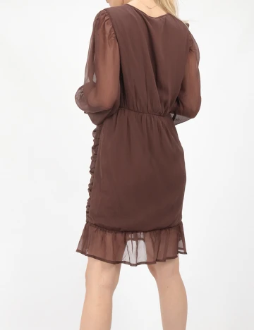 Rochie scurta Vero Moda, maro, M