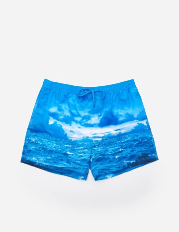 Short House Brand, albastru, S