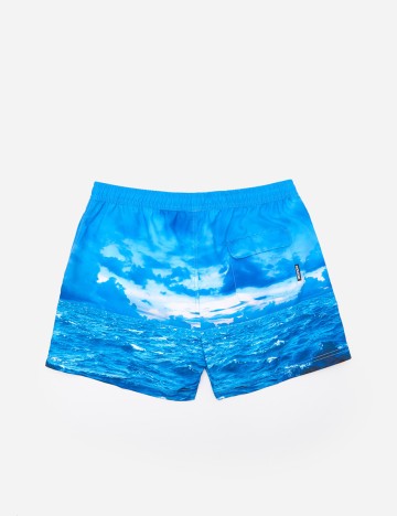 Short House Brand, albastru, S