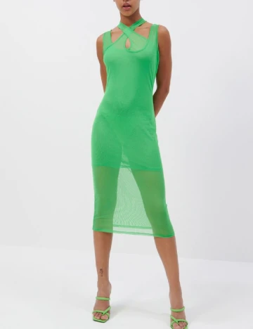 Rochie de plaja Reserved, verde neon Verde