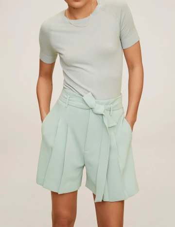 Pantaloni scurti Mango, verde, 34 Verde