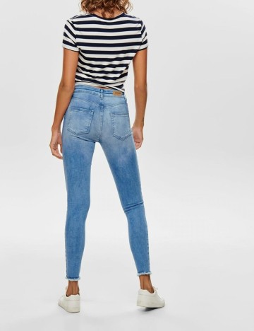 Tricou Only, alb/bleumarin, XS