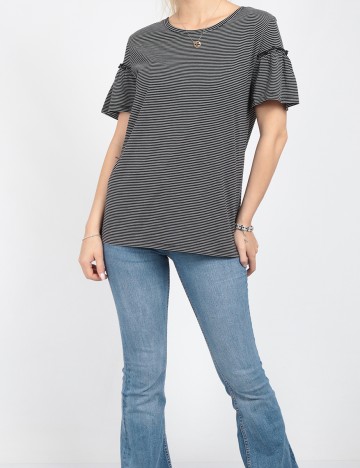 Tricou Jacqueline de Yong, negru, M