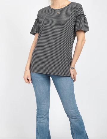 Tricou Jacqueline de Yong, negru, M Negru