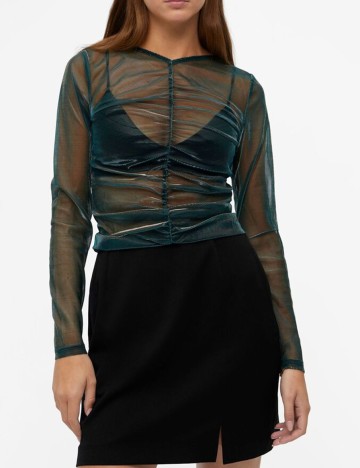 Bluza Object, turcoaz, M
