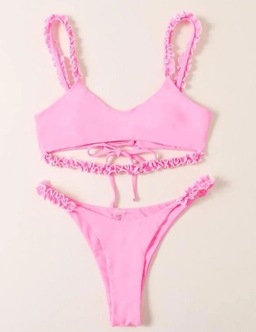 Costum de baie SHEIN, roz, L