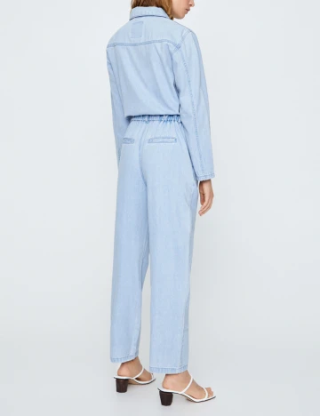 Salopeta Pull&Bear, albastru deschis, L
