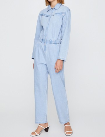 Salopeta Pull&Bear, albastru deschis, L