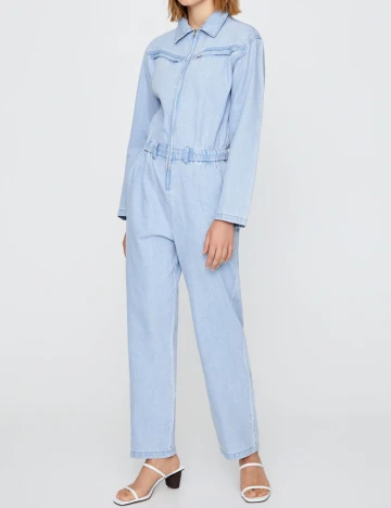 Salopeta Pull&Bear, albastru deschis, L