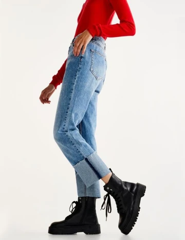 Blugi Pull&Bear, albastru, 32
