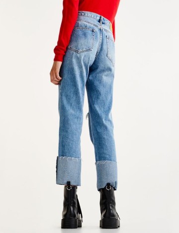 Blugi Pull&Bear, albastru, 32