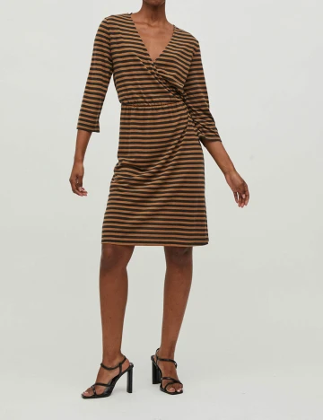 Rochie scurta Vila, maro, S