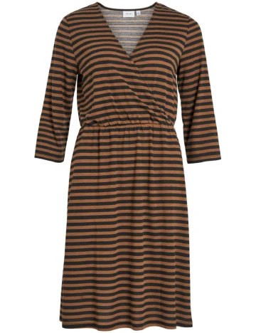 Rochie scurta Vila, maro, S