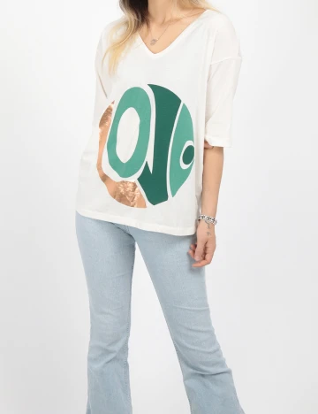 Tricou Vila, alb, XS