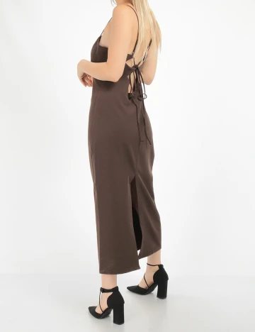 Rochie medie Only, maro, 38