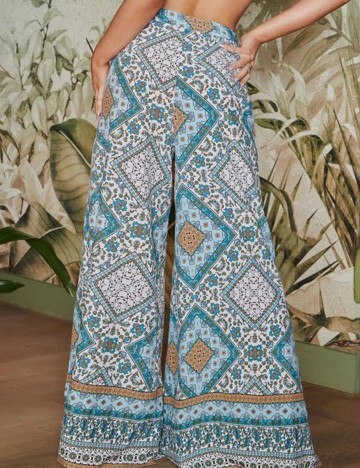 Pantaloni SHEIN, albastru, L