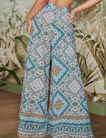 Pantaloni SHEIN, albastru, L