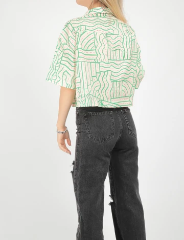 Camasa SHEIN, verde, XS