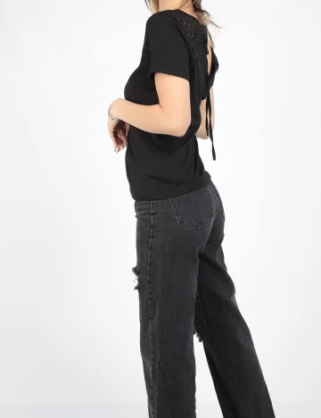 Tricou SHEIN, negru, S