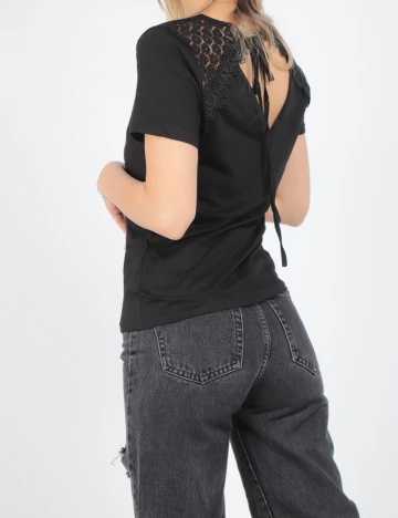 Tricou SHEIN, negru, S