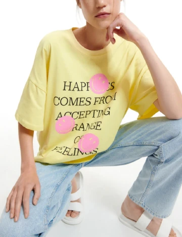 Tricou Reserved, galben